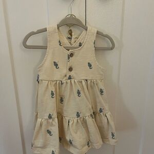 Rylee + Cru Dress with Seahorse Print